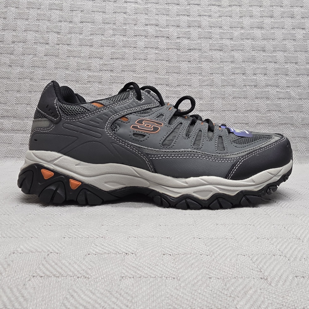 Skechers Afterburn M. Fit Shoes Men Size 10 EXTRA WIDE Gray 50125EWW/CCGY